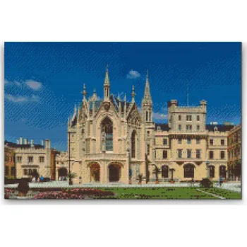 Diamantové malování Painting Queens Diamantové malování Zámek Lednice 2, 40 × 60 cm, s rámem, hranaté