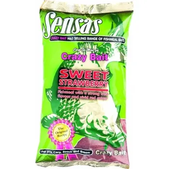 Rybářská vábnička Sensas Crazy Bait Sweet Strawberry 1kg