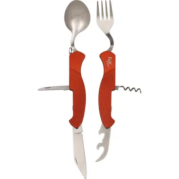 Otvírák Fox Outdoor Multifunkční příbor 6v1 červený