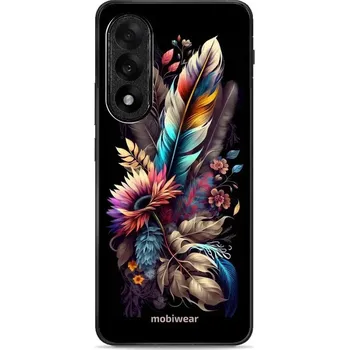 Telefonní příslušenství Mobiwear Glossy lesklé pouzdro na OnePlus Nord 5 kytice s pírkem