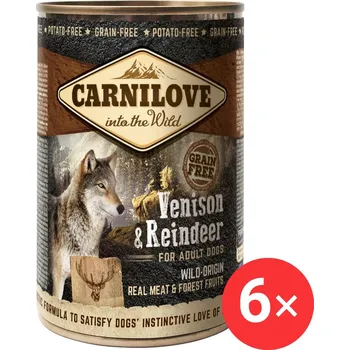 Krmivo pro psa Carnilove Wild Meat Zvěřina & Sob 6 × 400 g