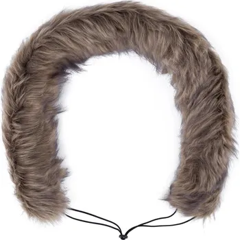 Přeprava dětí HappyBee Kožešinový límec na kočárek, Brown