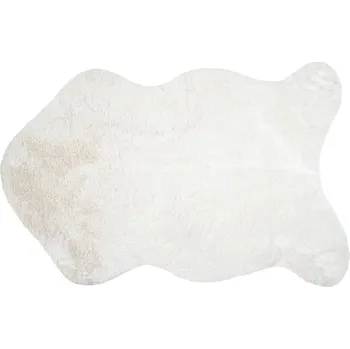 Koberec STOF Koberec z umělé kožešiny BOSTAN, 60 × 90 cm, bílý