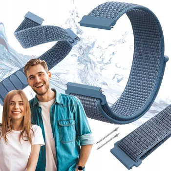 Řemínek na hodinky Řemínek ChronSmarta pro Garmin 20mm, modrý