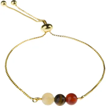 Náramek Feng Shui Harmony Pozlacený náramek s kamínky Lev