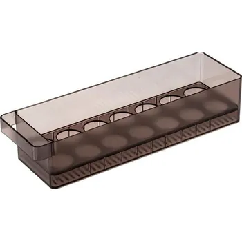 Úložný box YAMAZAKI Zásobník vajec do lednice Tower 5765, tmavý