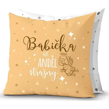 Polštář Nekupto Dárkový polštář Babička - náš anděl strážný