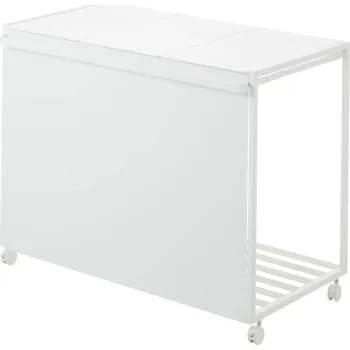 Odpadkový koš YAMAZAKI Tower 3-dílný koš na tříděný odpad, bílý