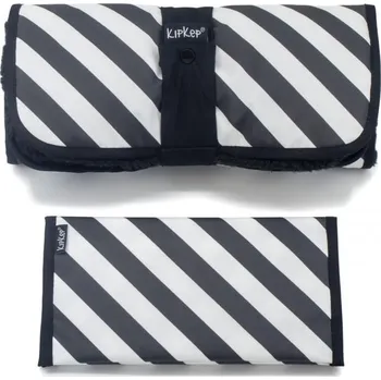 Přebalovací podložka KipKep Napper Combi-Set Black Stripes - kožíšek