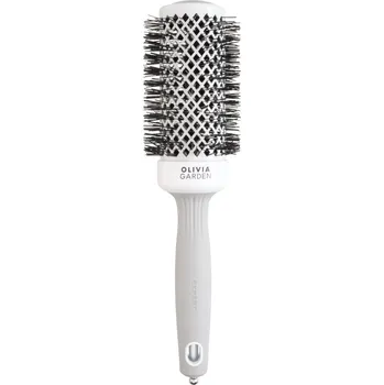 kartáč na vlasy OLIVIA GARDEN Expert Shine Wavy Bristles White&Grey 45 mm