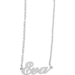 Ewena Řetízek z oceli se jménem Eva stříbrný
