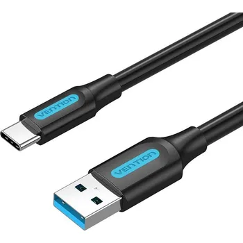 Datový kabel Vention USB 3.0 to USB-C Cable 1M Black PVC Type