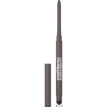 Oční linky MAYBELLINE NEW YORK Tattoo Liner Automatic Gel Pencil Smokey Grey gelová tužka na oči, 1,3 g