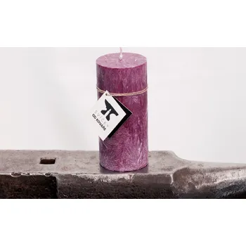 Solná lampa Fialová Válec malý - Bez svícnu