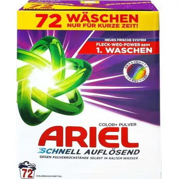 Prací prášek Ariel Color+ Rychle rozpustný barevný prací prášek 3,96 kg