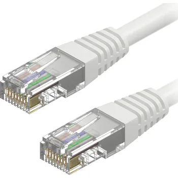 Kabel AlzaPower Patch CAT5E UTP 2m bílý