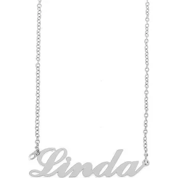 Náramek Ewena Řetízek z oceli se jménem Linda stříbrný