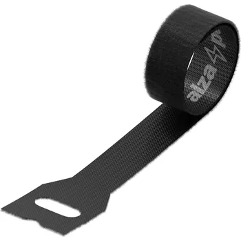 kabelová chránička AlzaPower VelcroStrap+ Origin 10pcs černé