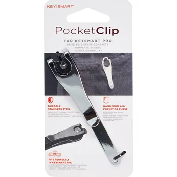 KeySmart Pocket Clip - stříbrný