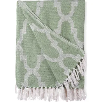 Přehoz na lůžko Giftdecor Bavlněný přehoz, 180 × 220 cm, zelený