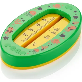 teploměr do vody pro miminko REER Teploměr do koupele ovál zelený