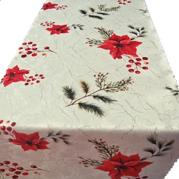 ubrus Olzatex Štědrovečerní květy 38 × 140 cm