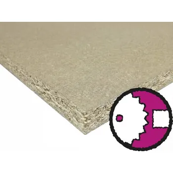 OSB deska Dřevotřísková deska DTD 16 x 1032 x 2650 mm surová