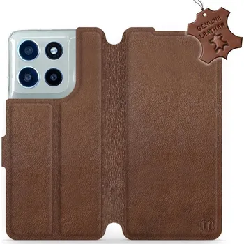 Mobiwear Kožené flip pouzdro pro Motorola Moto G56 5G hnědé