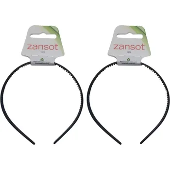 Čelenka ZANSOT Plastová čelenka do vlasů 0,7 cm, lesklá černá