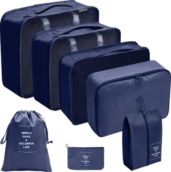 Příslušenství k zavazadlu Livefy cestovní set organizérů LuxePack 7 ks, modrý