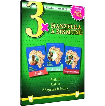 3 x Hanzelka a Zikmund - Afrika 1,2,Z Argentiny do Mexika - DVD