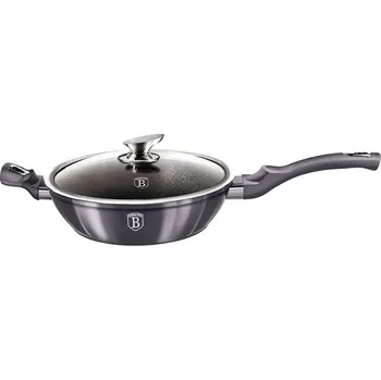 Nádobí BERLINGERHAUS Pánev hluboká s poklicí 32 cm Carbon PRO Line BH-7139