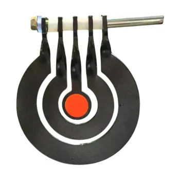 Čištění zbraně Střelecký kyvadlový kovový terč 8,5 x 10 cm Tloušťka 3 mm Zavěšení na hřebík Se třemi kruhy Trénink přesnosti střelby