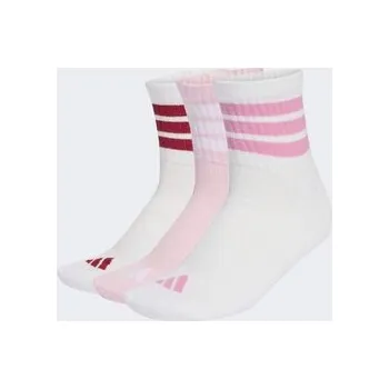 Dámské ponožky adidas 3 Stripes CUSHIONED SPORTSWEAR MID CUT SOCKS 3 PAIR PACK M