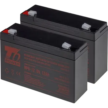 Záložní baterie Sada baterií T6 Power pro APC Back-UPS 550ES, VRLA, 6 V