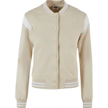 Ladies Inset College Sweat Jacket - softseagrass/white 3XL