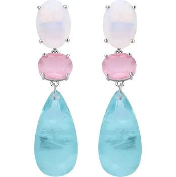 Šperk Agato Stříbrné náušnice s barevným sklem AGT-E120PC (Ag925/1000, 10,91 g)