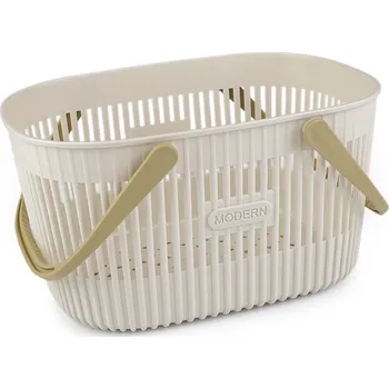 Organizér oblečení Plastový košík 20x27 cm Varianta: 1 béžová světlá, Balení: 1 ks