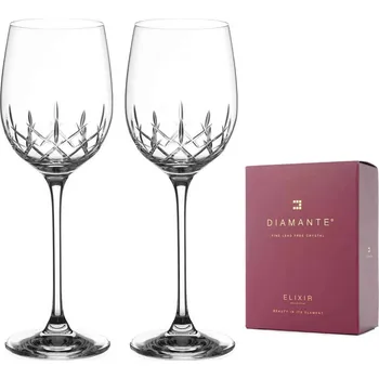 Sklenice Diamante Sklenice na bílé víno Classic 230 ml 2 ks