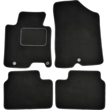 Autodoplněk ACI KIA Cee'd 12- textilní koberečky černé EXCLUSIVE (sada 4 ks)
