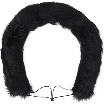 Dětské zboží HappyBee Kožešinový límec na kočárek Black