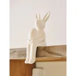 Sinsay - Velikonoční figurka sedícího zajíce s vajíčkem - bílá - 831JG-00X - 831JG-00X-ONE