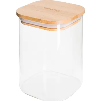 Dóza na potraviny Siguro Dóza Bamboo, 0,9 l, 14,7 × 10 × 10 cm