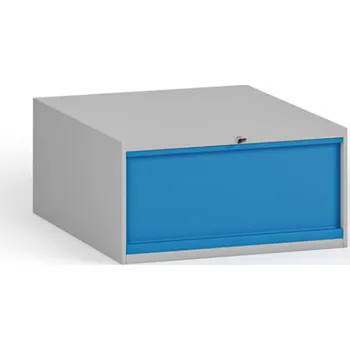 B2B Partner Závěsná zásuvka na nářadí k pracovním stolům, 1 zásuvka, 510 x 592 x 255 mm, modrá