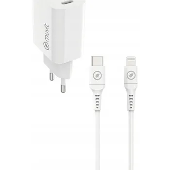 Muvit Síťová nabíječka Charger & Cable USB-C 20W + kabel Lightning, bílá