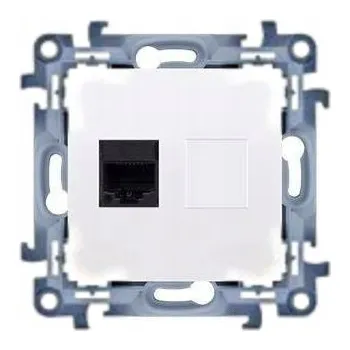 Elektrická zásuvka Internetová zásuvka nástěnná Kontakt-simon bílá