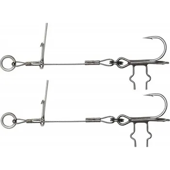 Savage Gear Carbon49 T-Treble Spike Stingers Velikost 1/0 0,70mm 23kg 11cm 2ks