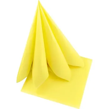 Papírový ubrousek Ubrousky celoroční žluté, 38x38cm, 2-vrstvé