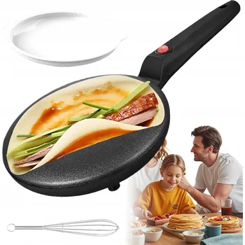 Pánev ELEKTRICKÁ PÁNEV NA PALAČINKY S POHODLNOU RUKOJETÍ A NEPŘILNAVÝM POVRCHEM