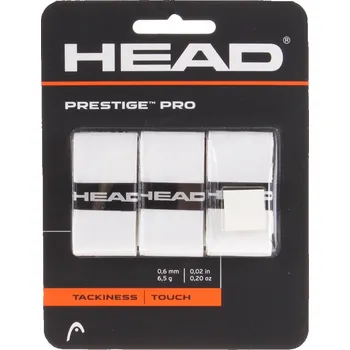Míčový sport HEAD Multipack 4 ks Prestige Pro 3 overgrip omotávka tl. 06 mm bílá